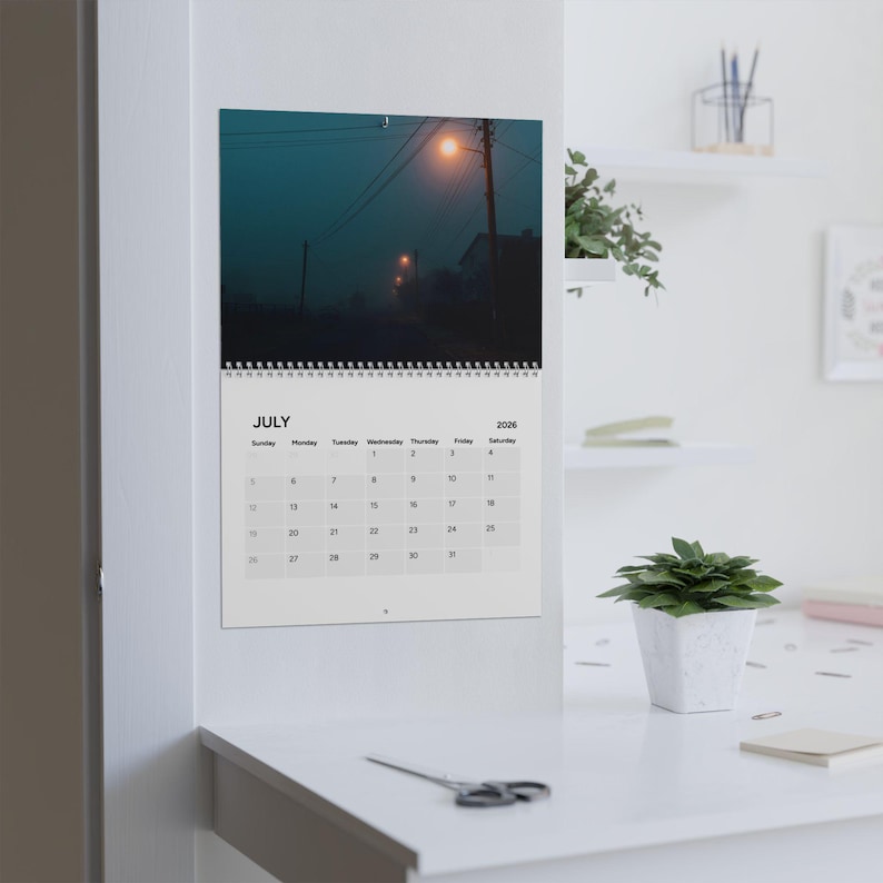 Eerie Liminal Spaces 2026 Wall Calendar - Nostalgic Surreal Horror Calender Creepy Calandar Supernatural image 9