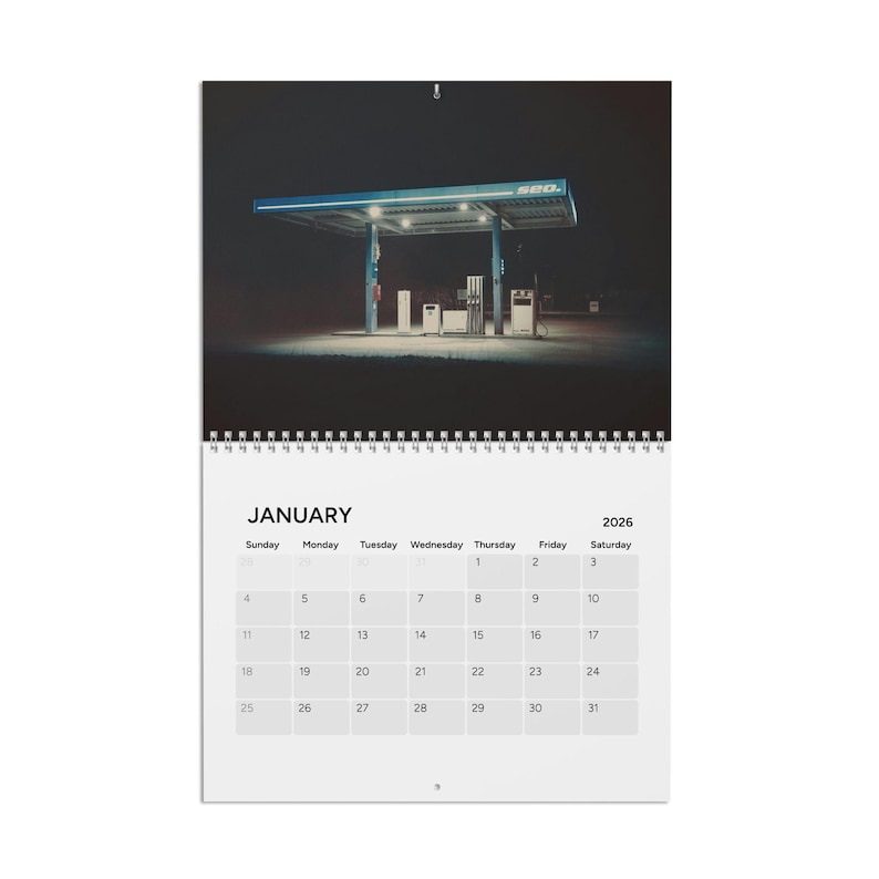 Eerie Liminal Spaces 2026 Wall Calendar - Nostalgic Surreal Horror Calender Creepy Calandar Supernatural image 2
