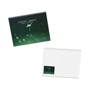 Eerie Liminal Spaces 2026 Wall Calendar - Nostalgic Surreal Horror Calender Creepy Calandar Supernatural image 3