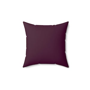 Plum Throw Pillow With Cover 4 Sizes Square Dark Purple Cushion Dark Academia Couch Bed Sofa Housewarming Halloween Goth Decor Gothic