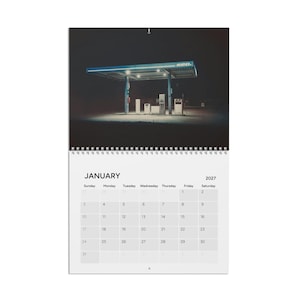 Eerie Liminal Spaces 2027 Wall Calendar - Nostalgic Surreal Horror Calender Creepy Calandar Supernatural