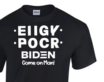 Hidden Message Fuck Biden Fold Up T-Shirt - by EIIGY POCR OFF® Tshirts