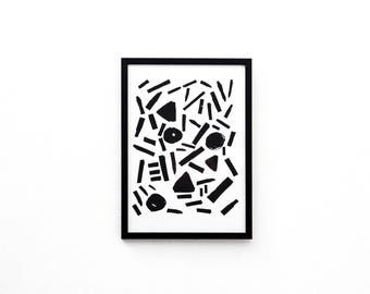 Harmony Screen Print | Screen Printed, Minimalist Screen Print | Wall Decor | Wall Print | Hand Screen Printed