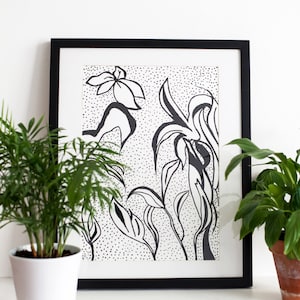 Jungle Dance Screen Print | Screen Printed, Botanical Screen Print | Wall Decor | Wall Print | Hand Screen Printed