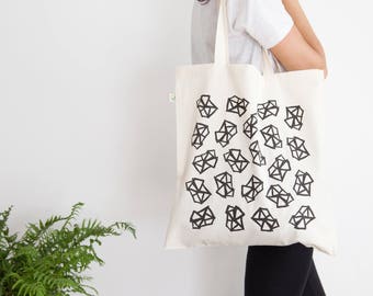 Blend - Tote Bag, Shopping Bag, Cotton Tote - hand screen printed - 100% Certified Organic Cotton - by Mileseed