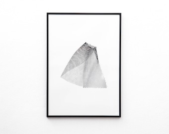 Floating Screen Print | Screen Printed, Minimalist Screen Print | Wall Decor | Wall Print | Hand Screen Printed