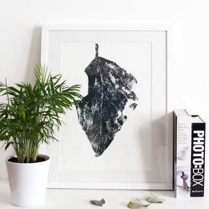 Dry Leaf Screen Print | Screen Printed, Botanical Screen Print | Wall Decor | Wall Print | Hand Screen Printed