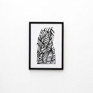 Shaped Screen Print | Screen Printed, Minimalist Screen Print | Wall Decor | Wall Print | Hand Screen Printed