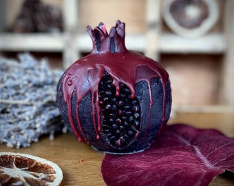 Persephone’s Pomegranate handmade with beeswax