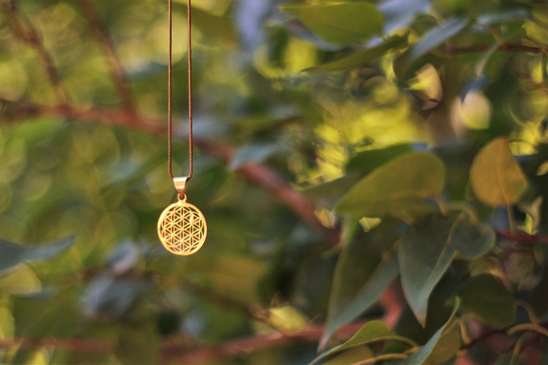 Spiritual Pendant Brass Flower of Life pendant
