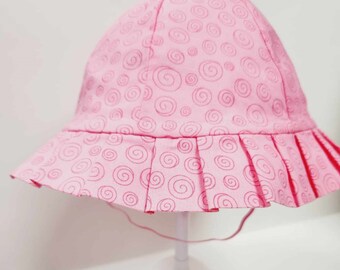 Girl's handmade sunhat - bonnet