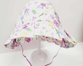 Girl's handmade sunhat - bonnet