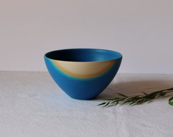 Blue ceramic bowl, Decorative bowl, Bathroom storage bowl, Stoneware bowl, Shelf decor, Nuts serving bowl, Blue pottery, Pottery handmade