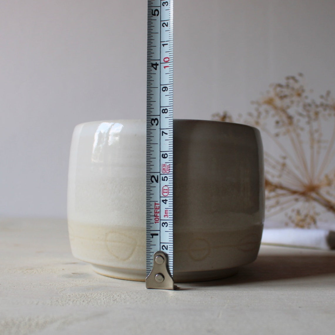 No handle coffee mug Ceramic mug handmade White ceramic Etsy