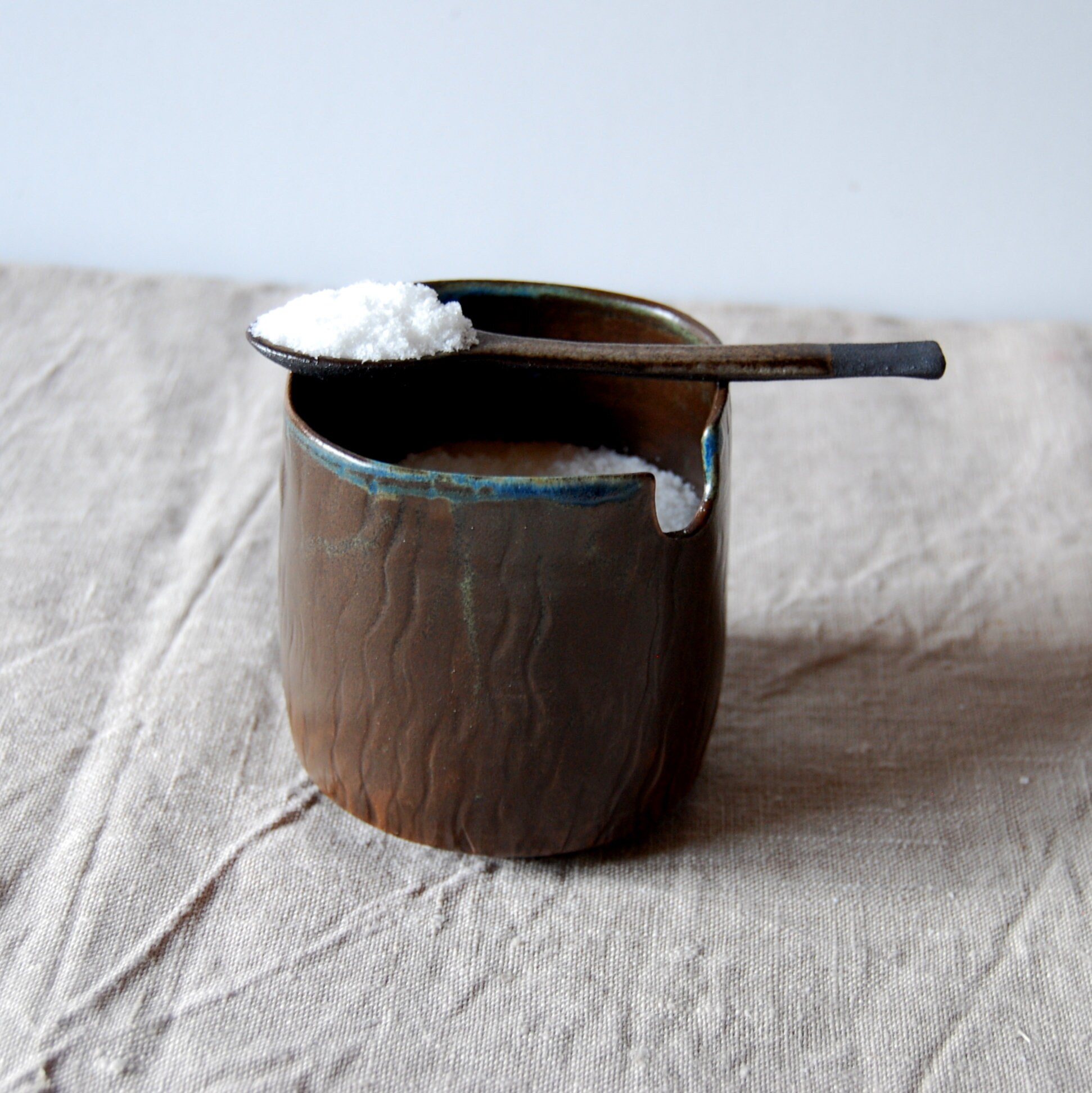 Salt pot Salt cellar Ceramic salt holder Salt pot with Etsy