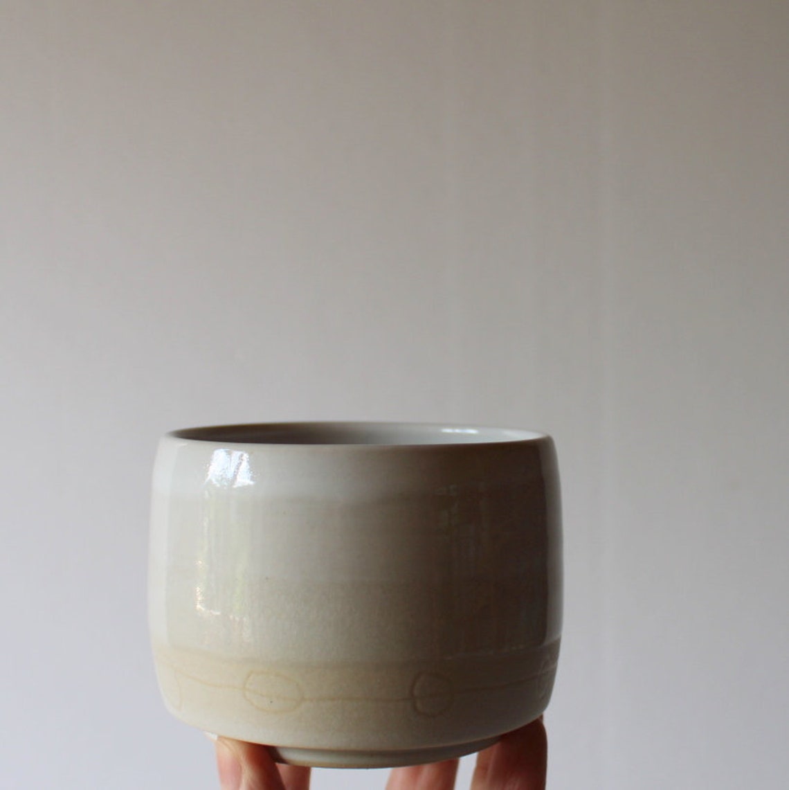 No handle coffee mug Ceramic mug handmade White ceramic Etsy