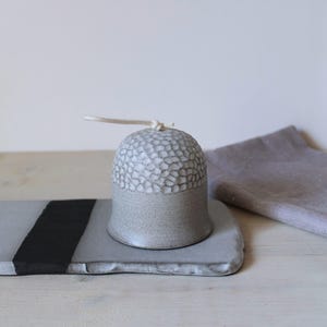 Handmade Ceramic Bell - Porch Decor - Thrown Clay Bell