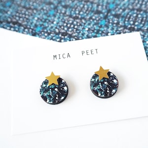 Star Stud Earrings - Festive Earrings - Gift For Her - Star Jewellery - Celestial Earrings - Rose Gold, Silver & Gold Star