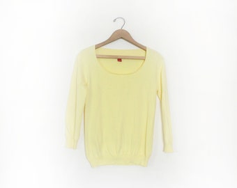 Butter Yellow 90s Summer Knit Top
