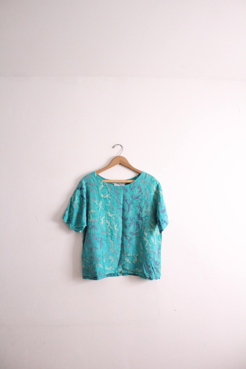 Abstract Batik 90s Blouse