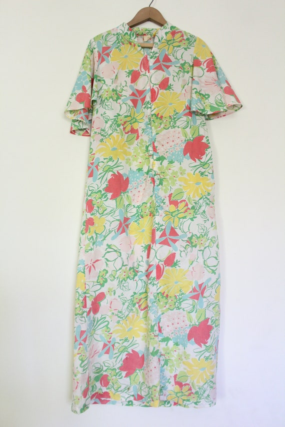 Groovy Vintage 60s Floral Housedress - image 2