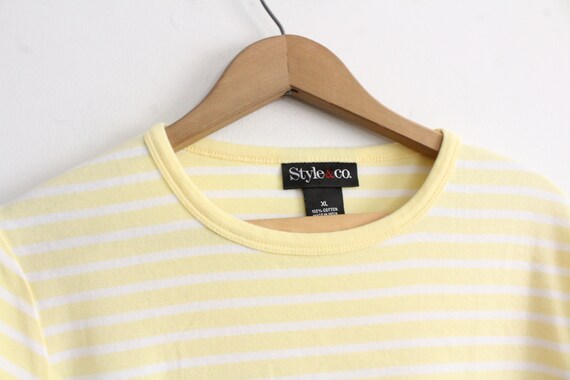 Yellow Striped Basic Tee - image 3