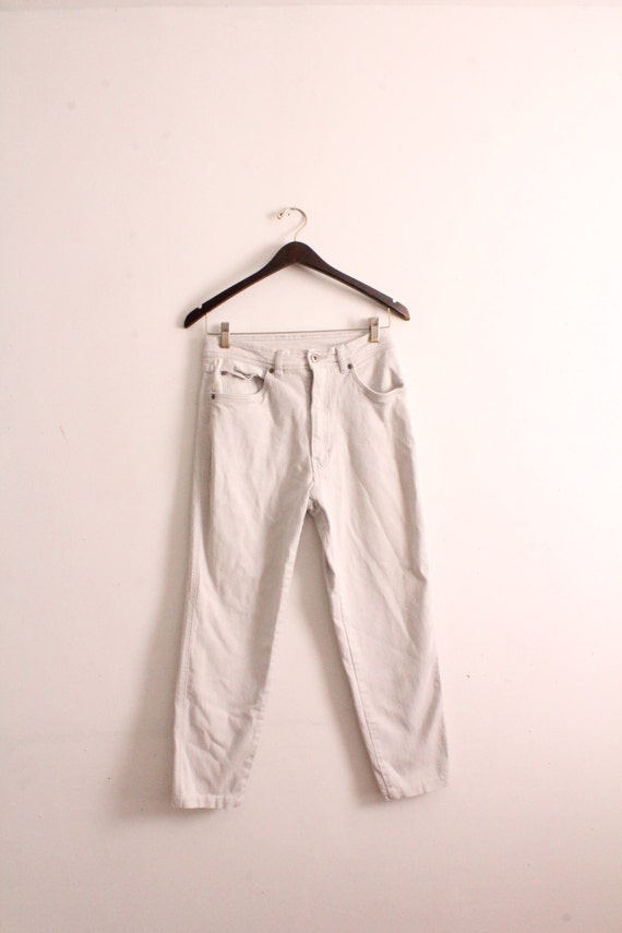 Pale Grey 90s Slim Jeans | Etsy