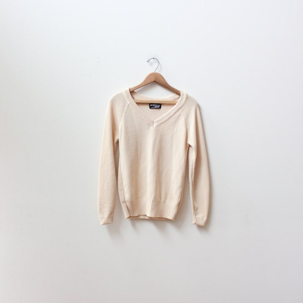 Cream Givenchy Knit Sweater