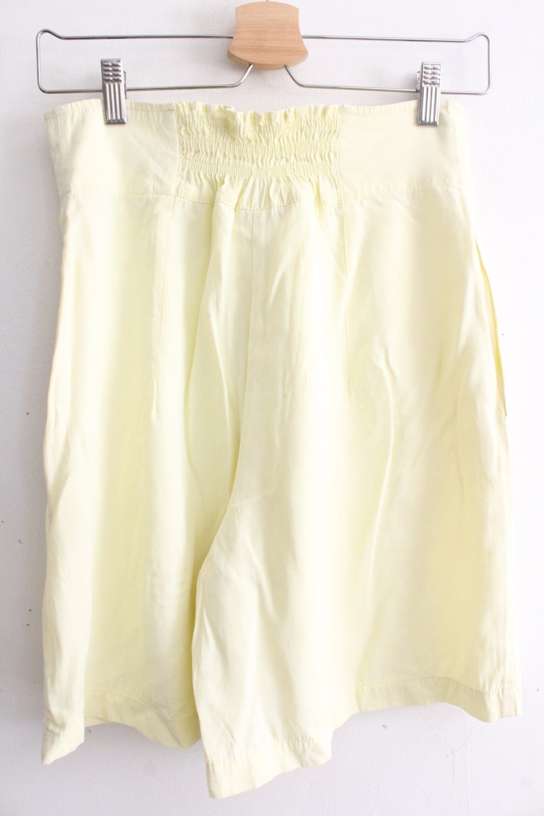 Pale Yellow Femme Culotte Shorts