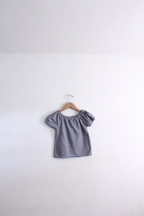 Gingham Baby Girl Top