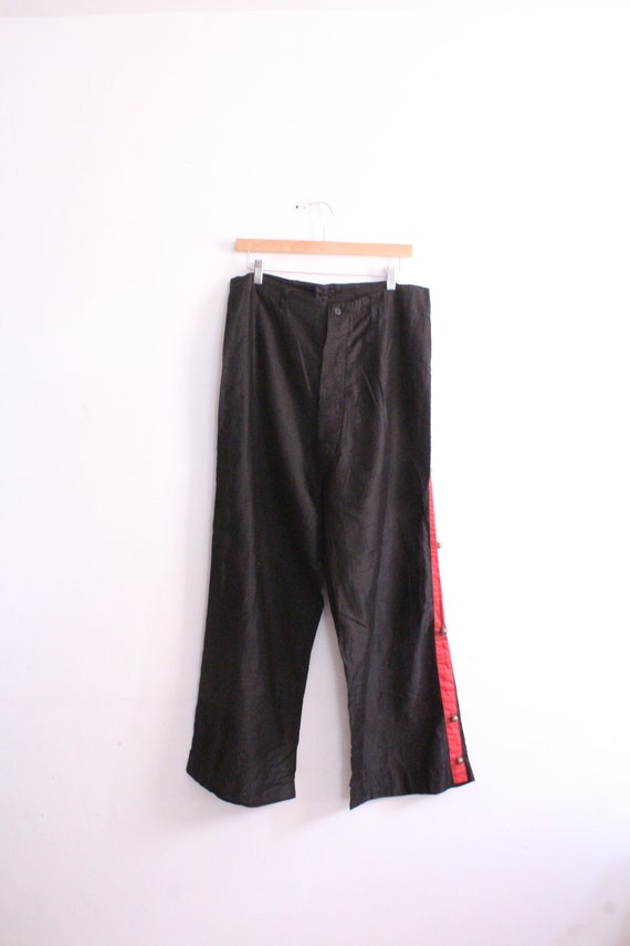 Chinese Red Stripe Bell Pants
