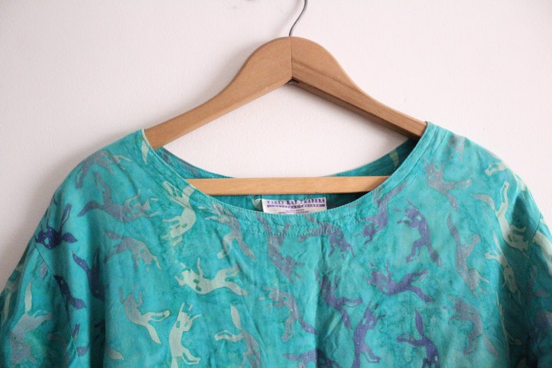 Abstract Batik 90s Blouse
