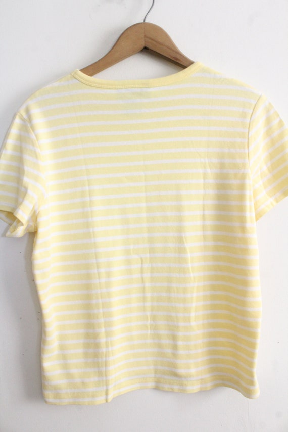 Yellow Striped Basic Tee - image 4