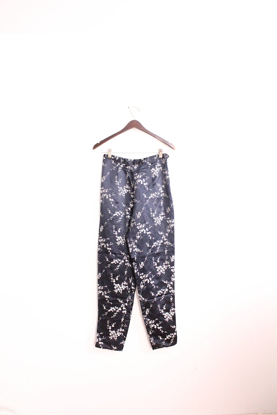 Silky Chinese Brocade Pants