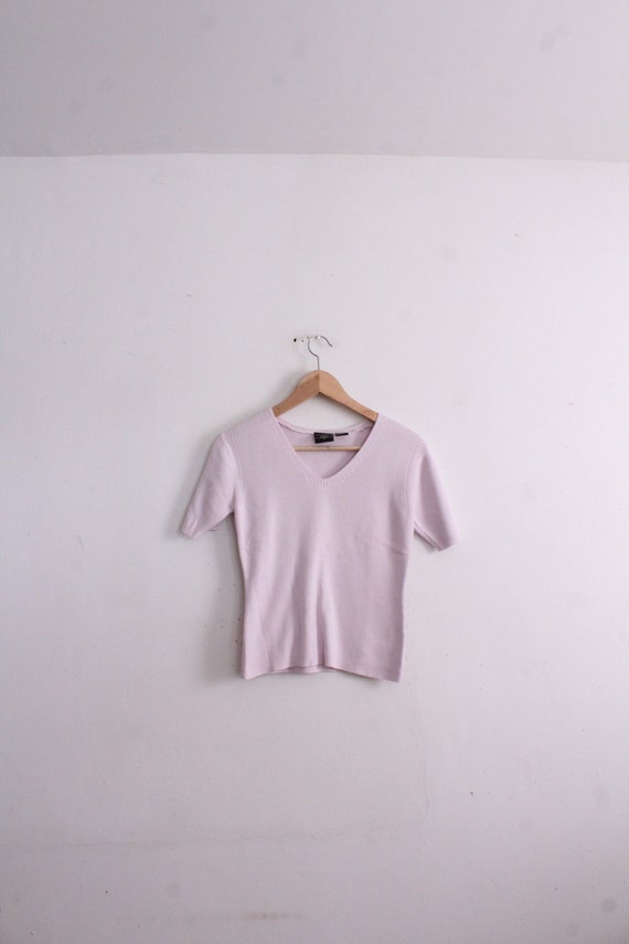 Minimal Lilac 90s Knit Top