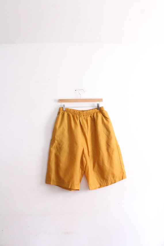 Swishy Copper Bermuda Shorts