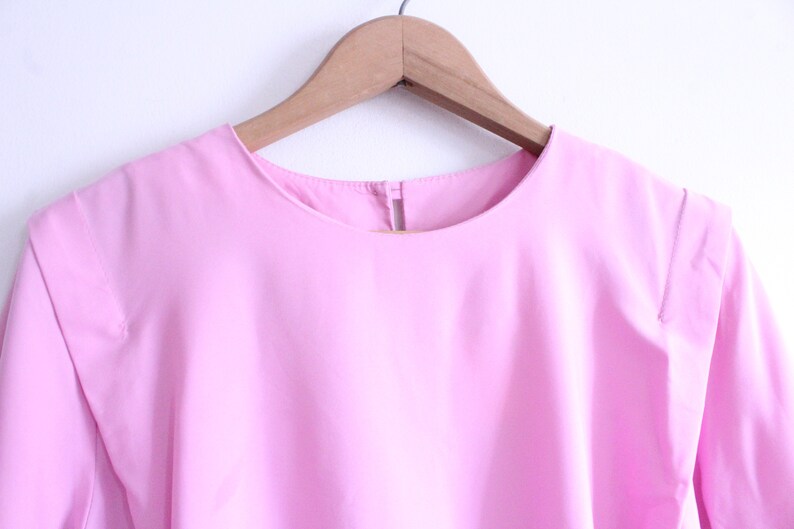 Mauve Pink 80s Girly Blouse