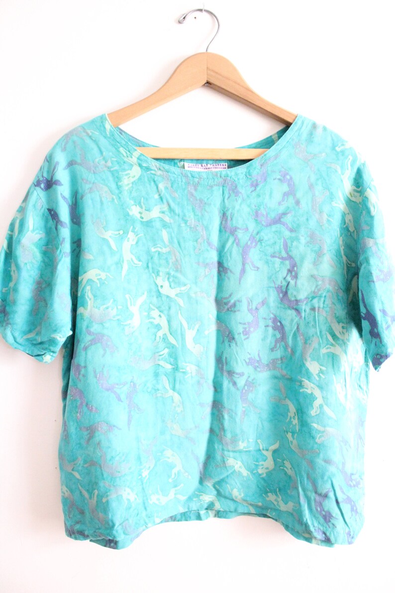 Abstract Batik 90s Blouse
