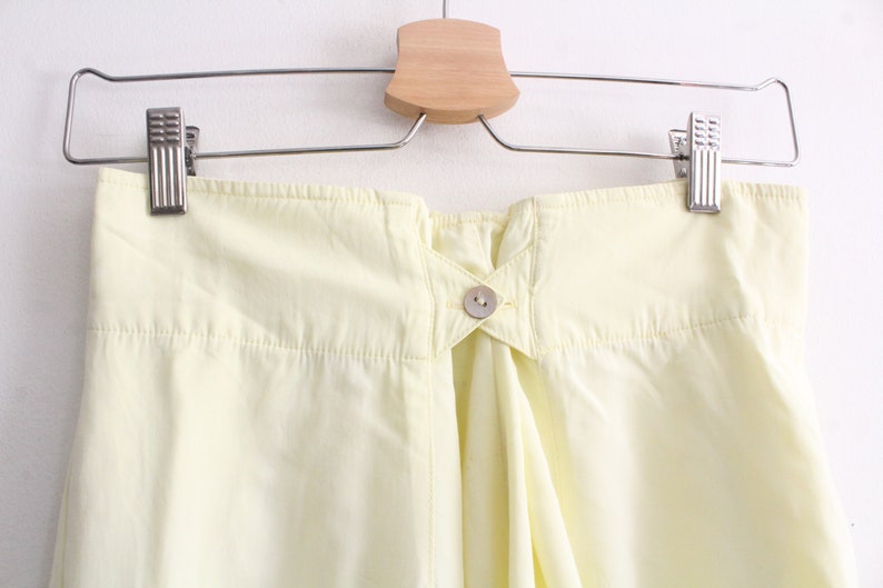 Pale Yellow Femme Culotte Shorts