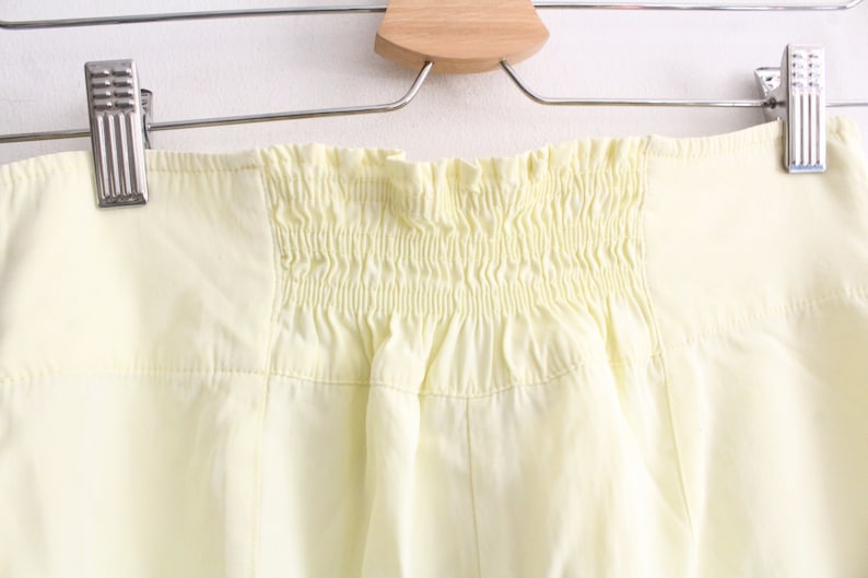Pale Yellow Femme Culotte Shorts