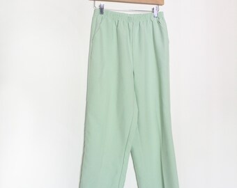 Pantalón Casual Verde Pistacho Años 90