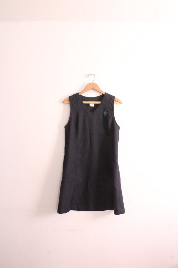 Minimal Navy 90s Schoolgirl Dress