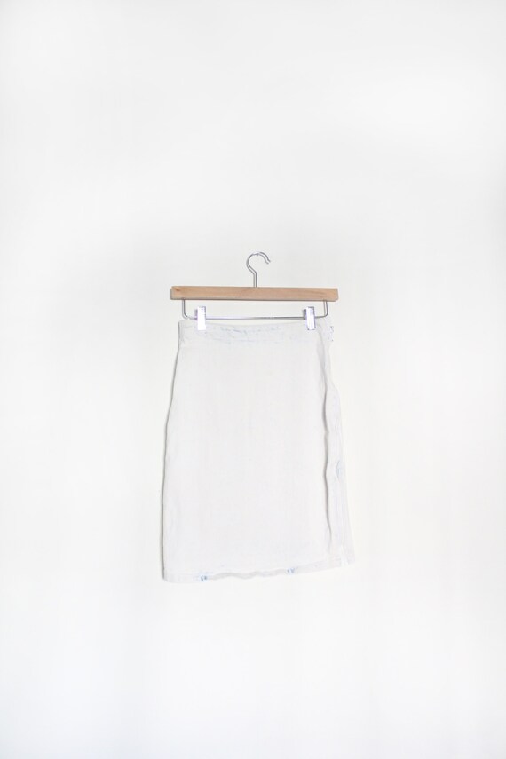 Acid Wash 80s Denim Mini Skirt