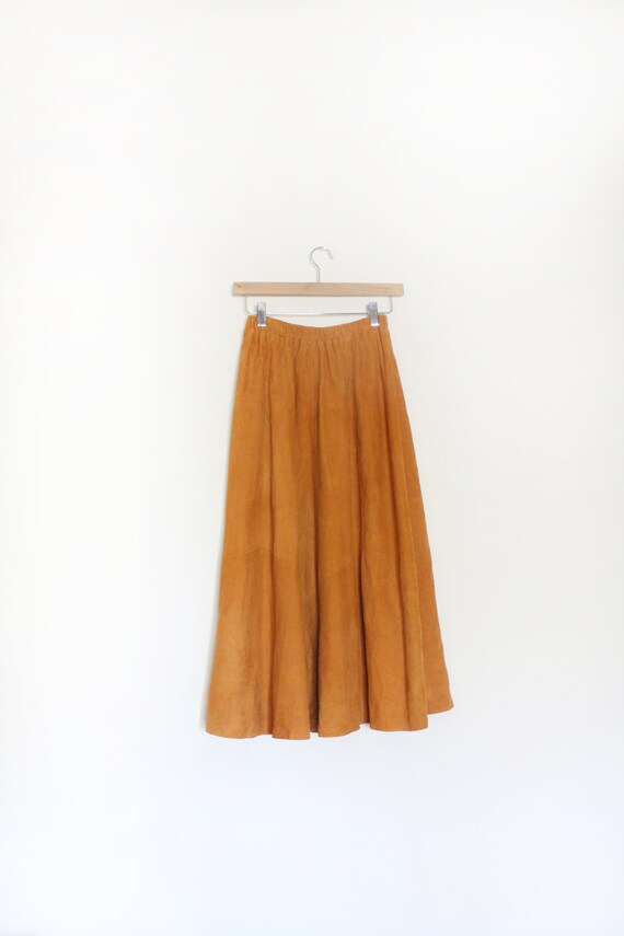 Soft Suede Luxe Midi Skirt