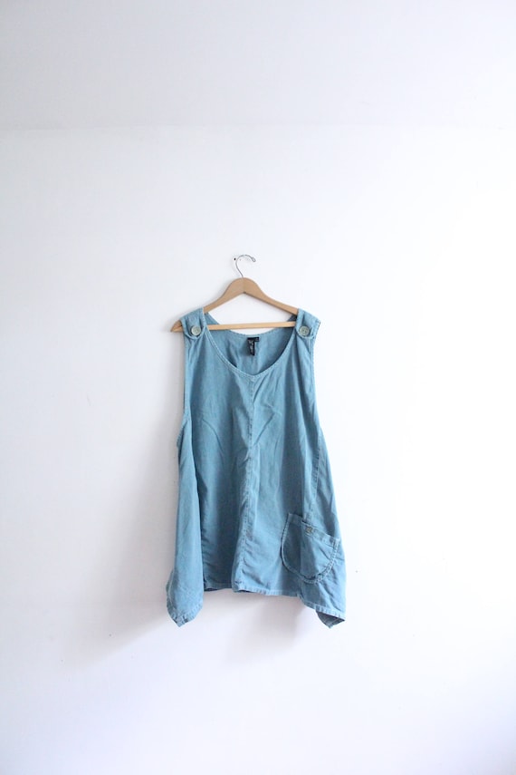 Teal Blue Hippie Trapeze Dress