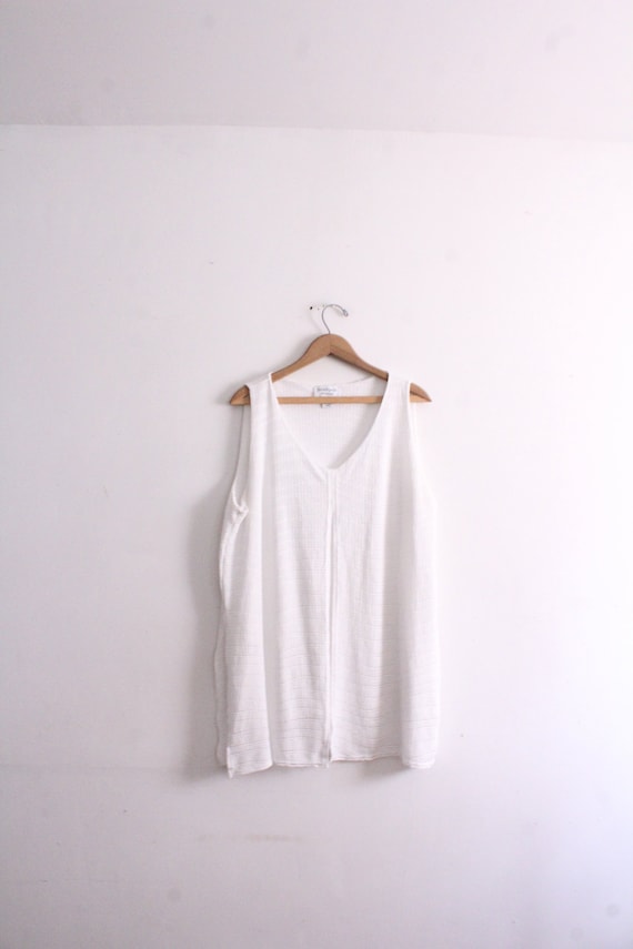 White Split Front Mini Dress