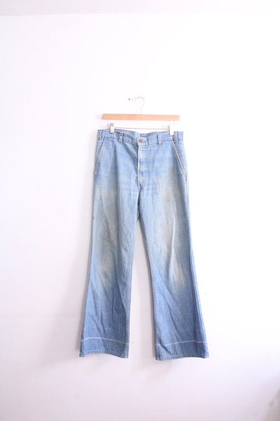 Rare 70s Levis Flared Blue Jeans