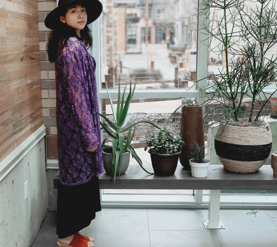 Purple Beaded Jacket
