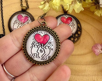 Art Bijoux  Heart Necklace – Keith Haring