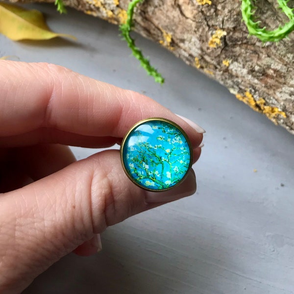 Bague d'art Van Gogh *Fleurs d'amandier*